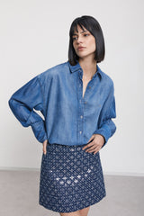 Blusa Denim Ottod'Ame